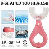 4001 U-Shaped Toothbrush for Kids, 2-6 Years Kids Baby Infant Toothbrush, Food Grade Ultra Soft Silicone Brush Head. - SWASTIK CREATIONS The Trend Point