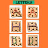 4432 Wooden Alphabets Construction Puzzle Toys For Kids 3 To 5 Years | Great Tool For Teaching Letters, Numbers & Common Shapes. - SWASTIK CREATIONS The Trend Point
