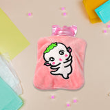6532 Pink Cartoon small Hot Water Bag with Cover for Pain Relief, Neck, Shoulder Pain and Hand, Feet Warmer, Menstrual Cramps. - SWASTIK CREATIONS The Trend Point