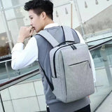 6219 Gray Travel Laptop Backpack With USB Charging Port - SWASTIK CREATIONS The Trend Point
