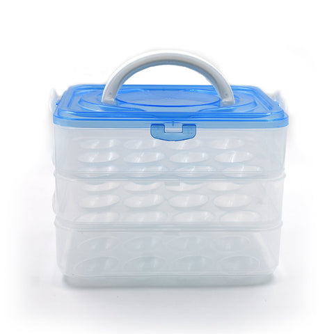 2643 3-Layer Plastic Refrigerator Egg Storage Box (36 Grid) - SWASTIK CREATIONS The Trend Point