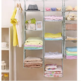 Multipurpose 5 Layer Folding Clothes Storage Racks||Closet for Students Wardrobe Shelves Socks, Scarf, t-Shirt, etc||Hanging Organizer Storage Holders & Racks