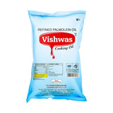 5992A Vishwas Palm Oil Jar & Pouch | Refined Palm Oil 100% Pure Palmolin Cooking Oil (5Ltr Pack)