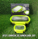 8131 stainless Steel Lunch Pack for Office & School Use - SWASTIK CREATIONS The Trend Point