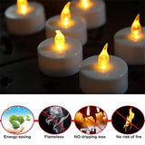 6433 Set of 8Pcs With transparent box. Flameless Floating Candles Battery Operated Tea Lights Tealight Candle - Decorative, Wedding. - SWASTIK CREATIONS The Trend Point