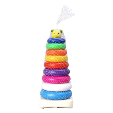 8015 Plastic Baby Kids Teddy Stacking Ring Jumbo Stack Up Educational Toy 9pc - SWASTIK CREATIONS The Trend Point