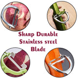 2058 Vegetable Peeler for Kitchen, Stainless Steel Potato Peeler with Sharp Blades - SWASTIK CREATIONS The Trend Point