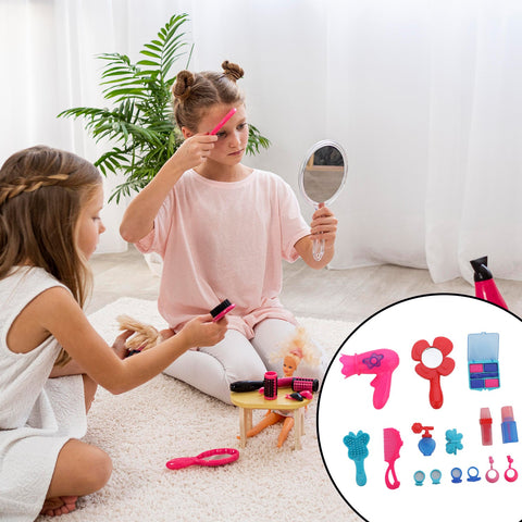 8096 Beauty Toy Set, Girls Makeup Kit Pretend & Play Beauty Salon Makeup Kit with a Beauty Suitcase - SWASTIK CREATIONS The Trend Point