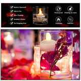 6432 Set of 24 Flameless Floating Candles Battery Operated Tea Lights Tealight Candle - Decorative, Wedding. - SWASTIK CREATIONS The Trend Point