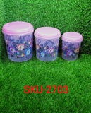 2703 3 Pc Storage Container used in all kinds of places including household and offices for storing stuffs and items etc. - SWASTIK CREATIONS The Trend Point
