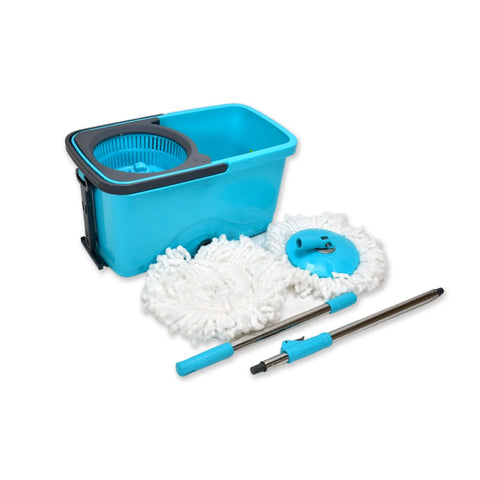 4028 Quick Spin Mop Plastic spin, Bucket Floor Cleaning, Easy Wheels & Big Bucket, Floor Cleaning Mop with Bucket - SWASTIK CREATIONS The Trend Point