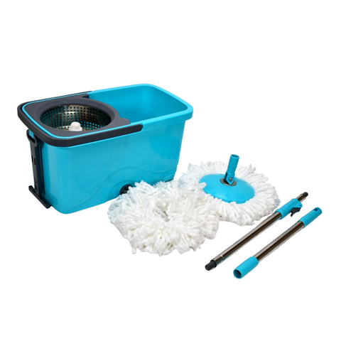 4027 QUICK SPIN MOP PLASTIC SPIN, BUCKET FLOOR CLEANING, EASY WHEELS & BIG BUCKET, FLOOR CLEANING MOP WITH BUCKET - SWASTIK CREATIONS The Trend Point