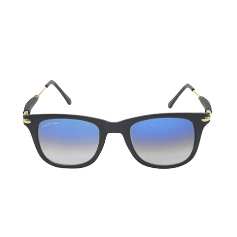 Louis Kouros-2148 Buloster Square Blue-Gold Sunglasses For Men & Women~LK-2148