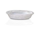 2090 Multipurpose Royal Design Oval Silver Gift Tray - SWASTIK CREATIONS The Trend Point