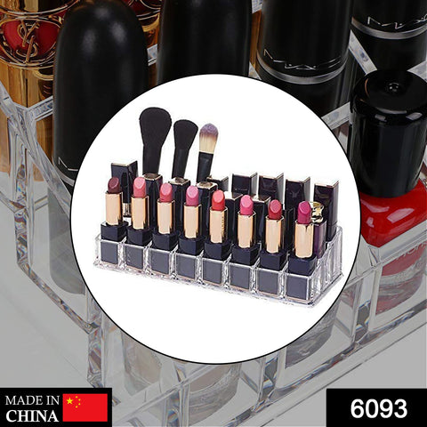 6093 Acrylic Multi Purpose Lipstick Cosmetics Stand Display Holder 24 Section - SWASTIK CREATIONS The Trend Point