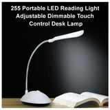 0255 Portable LED Reading Light Adjustable Dimmable Touch Control Desk Lamp - SWASTIK CREATIONS The Trend Point