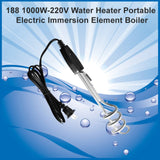 0188 1000W-220V Water Heater Portable Electric Immersion Element Boiler - SWASTIK CREATIONS The Trend Point