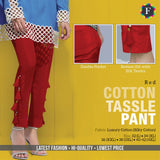 women's TASSLE Cotton PANT - SWASTIK CREATIONS The Trend Point