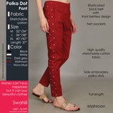 Women's POLKA DOT cotton PANT - SWASTIK CREATIONS The Trend Point
