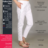 Women's POLKA DOT cotton PANT - SWASTIK CREATIONS The Trend Point