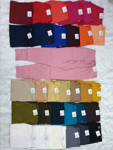 women's PINTUCKS STRETCH Stretchable Cotton PANT 32 colors (Large Size) - SWASTIK CREATIONS The Trend Point