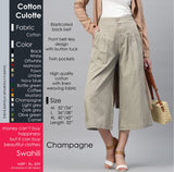 women's Cotton Culotte 15 colors - SWASTIK CREATIONS The Trend Point