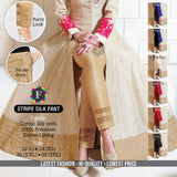 women's STRIPE SILK cotton PANT 5 Colors - SWASTIK CREATIONS The Trend Point