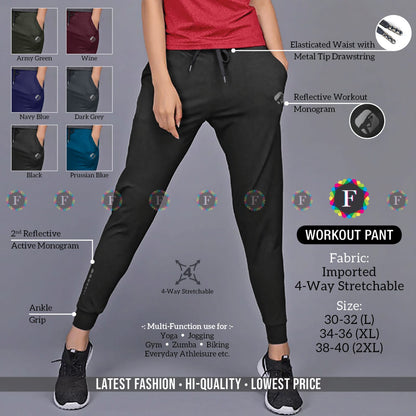 WORKOUT 4-Way Stretchable PANT - SWASTIK CREATIONS The Trend Point