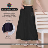 women's DOBBY Georgette Dobby with Lycra PALAZZO 20 Colors - SWASTIK CREATIONS The Trend Point