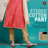 women's ETHNIC PANT Cotton with Silk Look 10 colours - SWASTIK CREATIONS The Trend Point