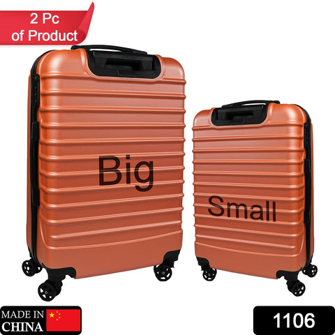 1106 Luxury Traveling bag 4 Spiner Wheel Trolley Bag Large Bag Store Extra Luggage In Bag For Traveling Use Large Bag  ( Set of 2 Pc ) - SWASTIK CREATIONS The Trend Point