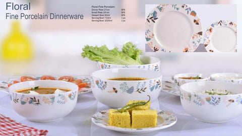 Tupperware PORCELAIN FLORAL COLLECTION - SWASTIK CREATIONS The Trend Point