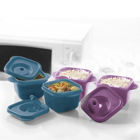 Tupperware CRYSTALWAVE MINI SQ. Set of 4 - SWASTIK CREATIONS The Trend Point