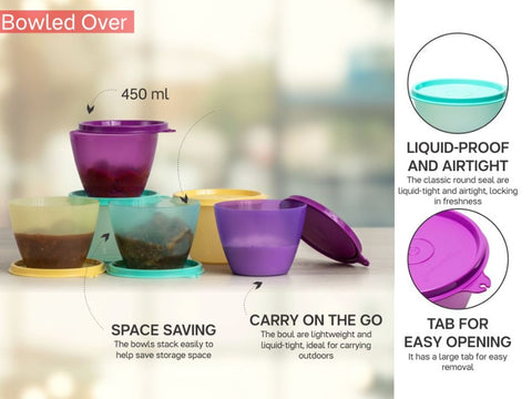 Tupperware BOWLED OVER Set of 6 - SWASTIK CREATIONS The Trend Point
