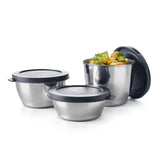 Tupperware STEEL SERVING BOWL - Set of 3 - SWASTIK CREATIONS The Trend Point