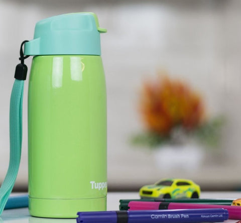 Tupperware Steel bottle 550 ml with straw - SWASTIK CREATIONS The Trend Point