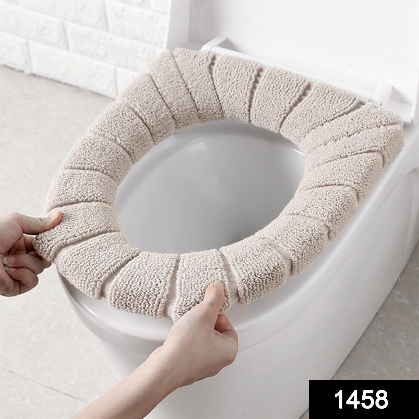 1458 Winter Comfortable Soft Toilet Seat Mat Cover Pad Cushion Plush - SWASTIK CREATIONS The Trend Point SWASTIK CREATIONS The Trend Point