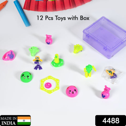 4488 12pc Mix All New Toy And Plastic Commander Container Mix All Types Playing Toy For Kids - SWASTIK CREATIONS The Trend Point