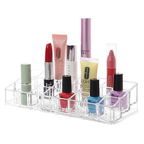 6093 Acrylic Multi Purpose Lipstick Cosmetics Stand Display Holder 24 Section - SWASTIK CREATIONS The Trend Point