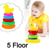 4626 Plastic Baby Kids Teddy Stacking Ring Jumbo Stack Up Educational Toy - SWASTIK CREATIONS The Trend Point