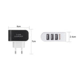 1705 Triple USB 3 Port Wall AC Adapter Charger for Mobile Phone (1Pc Only) - SWASTIK CREATIONS The Trend Point