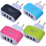 1705 Triple USB 3 Port Wall AC Adapter Charger for Mobile Phone (1Pc Only) - SWASTIK CREATIONS The Trend Point