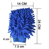 4917 Microfiber Wash and Dust Chenille Mitt Cleaning Gloves - SWASTIK CREATIONS The Trend Point