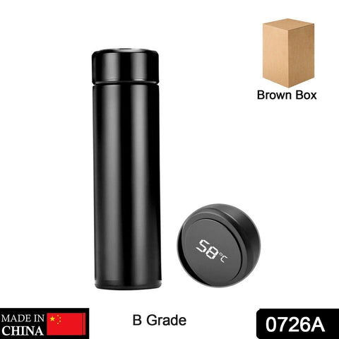 0726A SMART VACUUM INSULATED WATER BOTTLE WITH LED TEMPERATURE DISPLAY ( B Grade Brown Box ) - SWASTIK CREATIONS The Trend Point