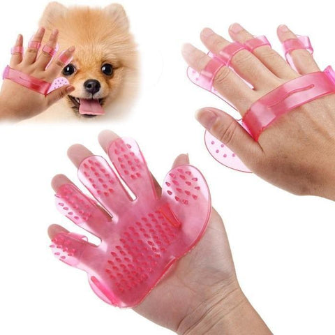 0172 Rubber Pet Cleaning Massaging Grooming Glove Brush - SWASTIK CREATIONS The Trend Point
