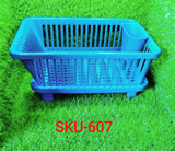 0607 Plastic Sink Dish Drainer Drying Rack - SWASTIK CREATIONS The Trend Point