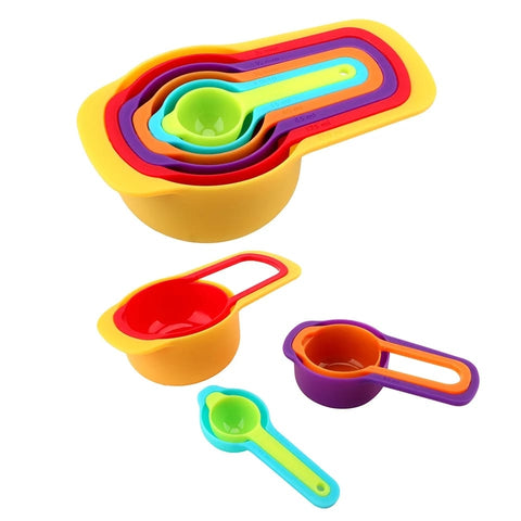 0811 Plastic Measuring Spoons for Kitchen (6 pack) - SWASTIK CREATIONS The Trend Point