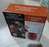 Foldable Storage Bucket , Water Container & Dustbin Multiuse Bucket For Home , Car & Kitchen Use Bucket