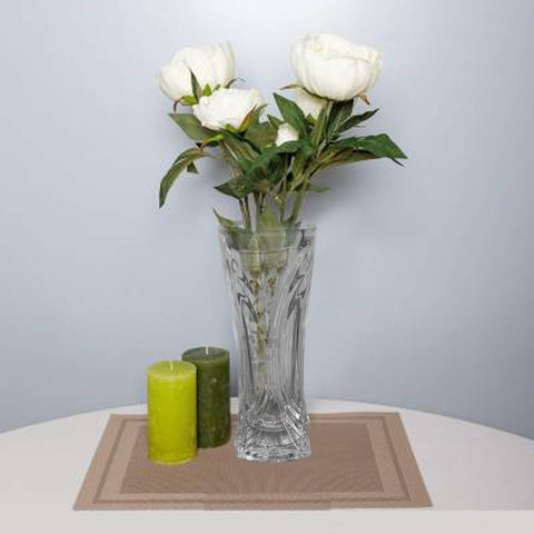 1851 Glass Flower Pot, Crystal Clear Vase for Living - SWASTIK CREATIONS The Trend Point
