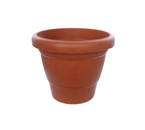 0839 Garden Heavy Plastic Planter Pot/Gamla 6 inch (Brown, Pack of 1, Small) - SWASTIK CREATIONS The Trend Point